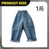1/6 Scale Miniature Doll Trousers, Jeans, Action Figure Clothes, Male, Wide Leg, Soft, Comfortable ,