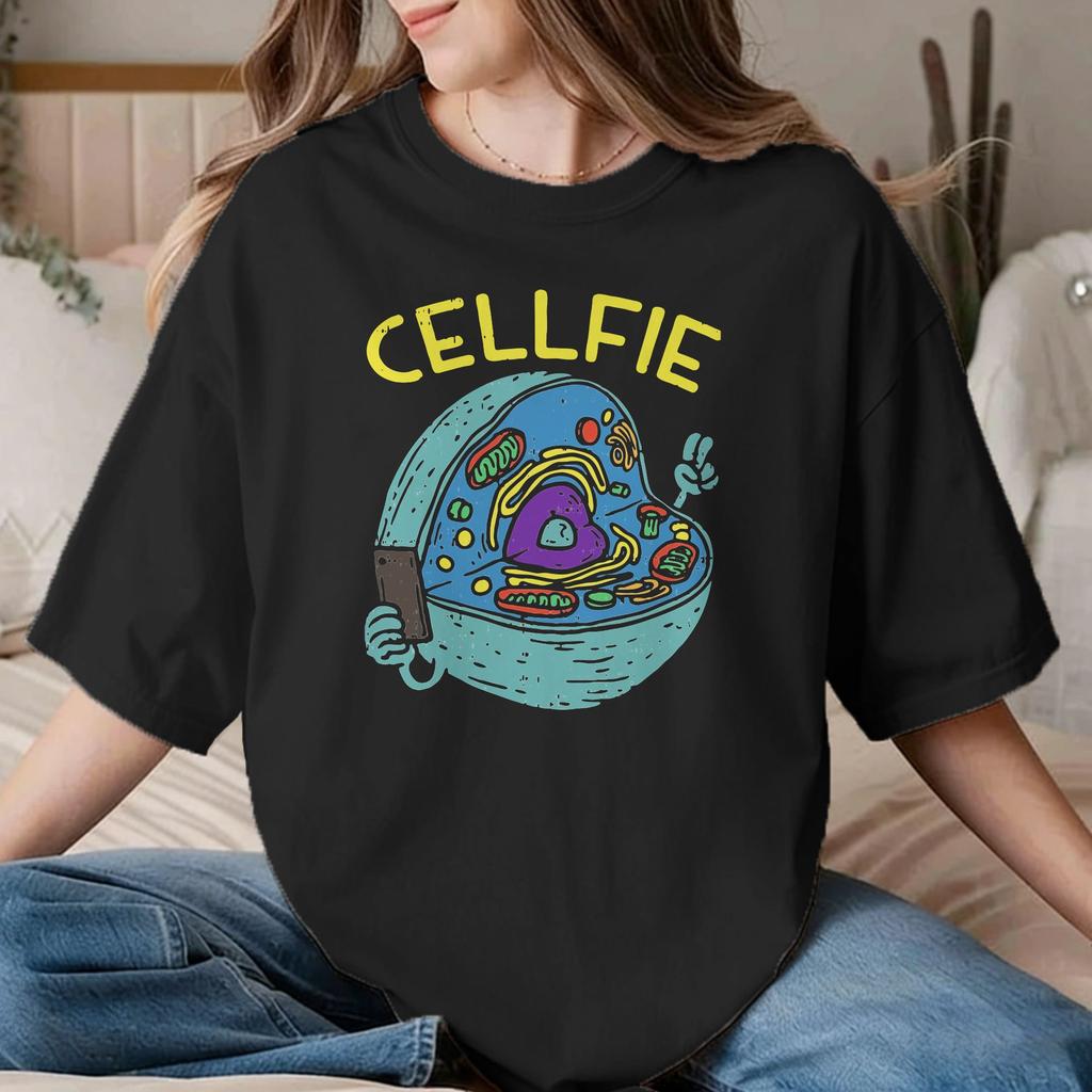 Unisex Unisex Tshirt Cell Fie Biology Teacher Body Cell Novelty Cotton Tees Chemistry Science T Shirt Clothing New Arrival