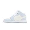 Air Jordan 1 Mid SE Grade School 'Glitter Swoosh' (Unisex) Blue Tint / Summit White / White / Ice Blue Kids' Basketball Shoes FQ9117 400
