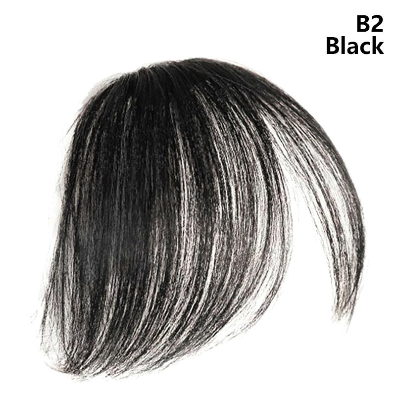 Synthetic Slanted Air Bangs Hairpiece Mini Fake Bangs Natural Invisible Hairpiece Extension For Girls Styling Accessories