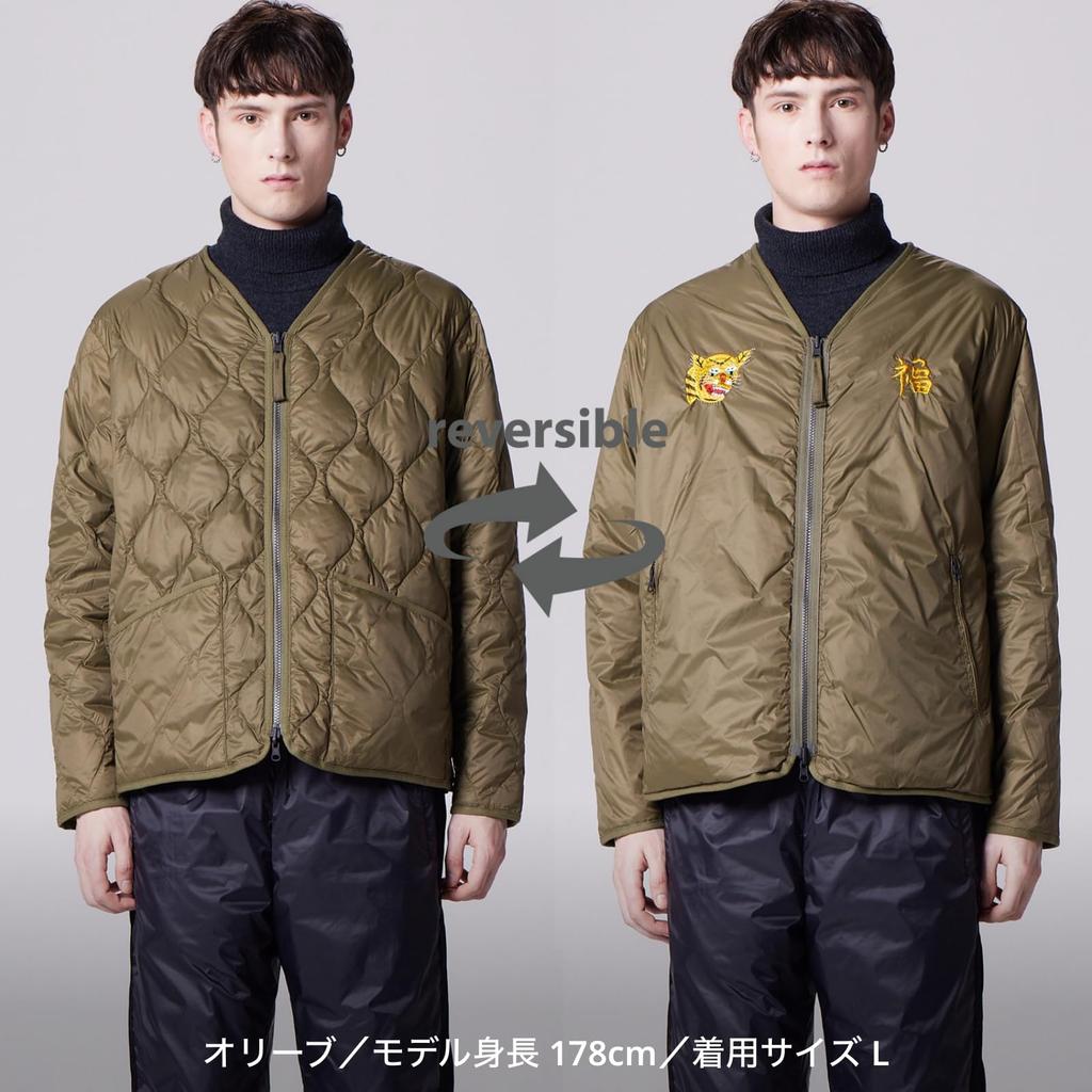 Taion Unisex Japan Special Reversible Daunenjacke JK03JS Olive M Viet-Jean