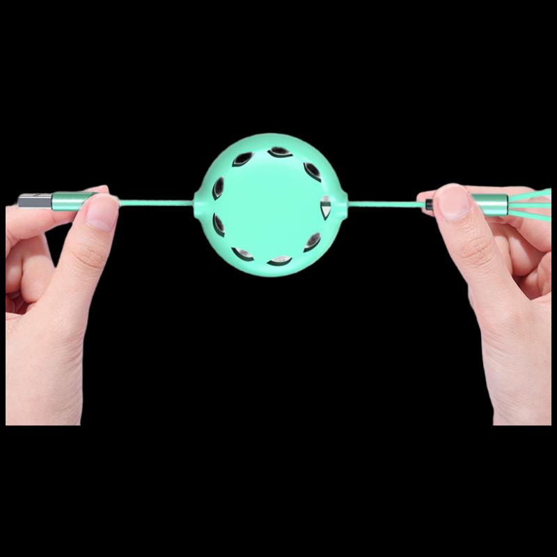 Portable 3-in-1 Retractable Charging Cable