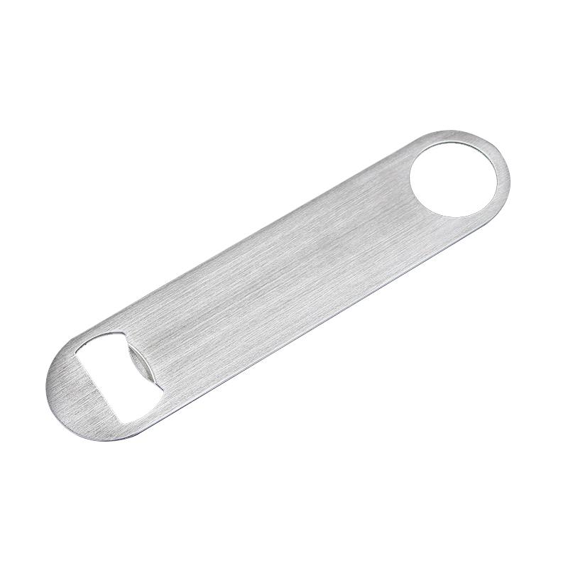 Stainless Steel Flat Speed Bottle Cap Opener Remover Bar Blade Home Hotel Professional Beer Bottle Opener Key Chains