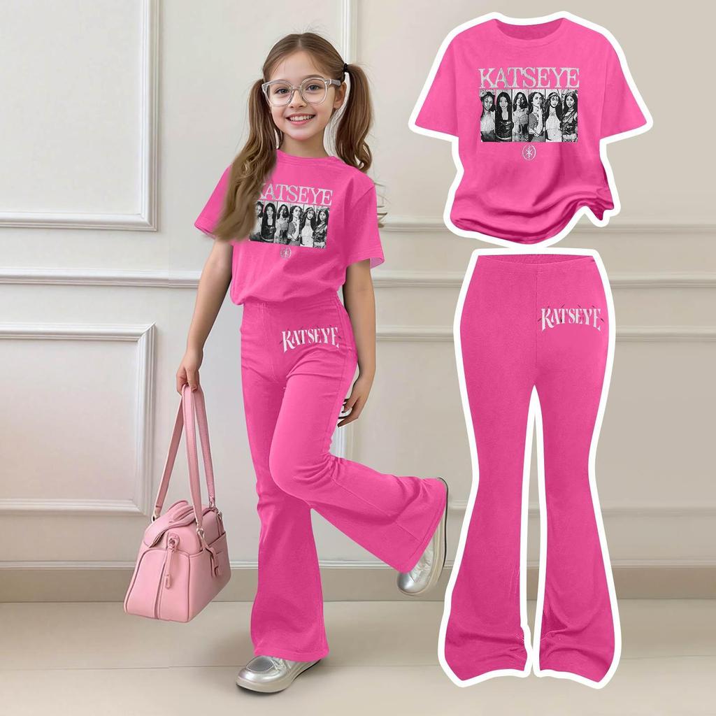 Infant Baby Girls Boys Loose T-shirt+Pants Print Outfits Set
