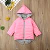 Toddler Baby Girl Boy Hoodie Zipper Coat Warm Jacket 3D Dinosaur Outwear Winter Kids Clothes Tops