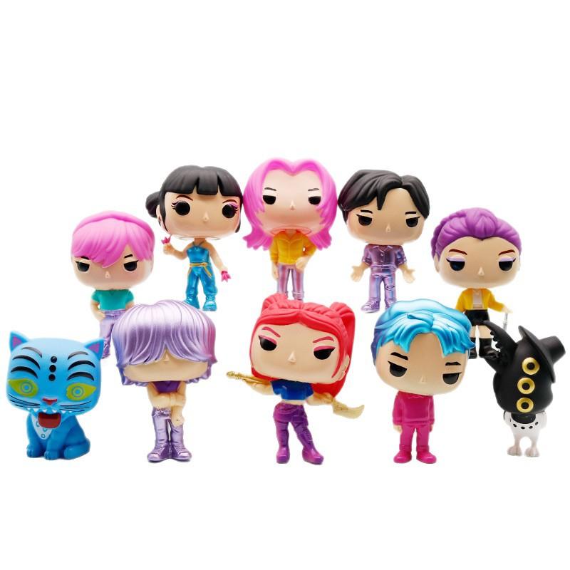 Demon Hunter Girl Group Doll Demon Hunter Tiger Star Korean Wave Girl Group Peripheral Figure Model Ornament