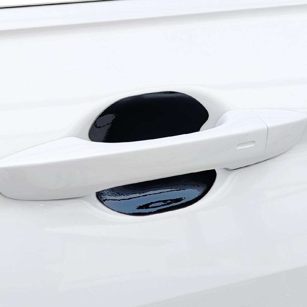 Pellucid JD2508 Door Scratch Resistant Handle Protector, Black Gloss, Large, 2 Pieces, Approx. 3.9