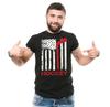 USA Flagga Hockey Flagga T-shirt Amerikanska Laget Hockey USA Flagga T-shirt Hockeytröja Unisex T-shirt