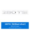 New ABS Letters Emblem 280TSI 330TSI 380TSI Rear Trunk Badge Sticker for VW volkswagen GOLF Series Car Styling Decoration NG5