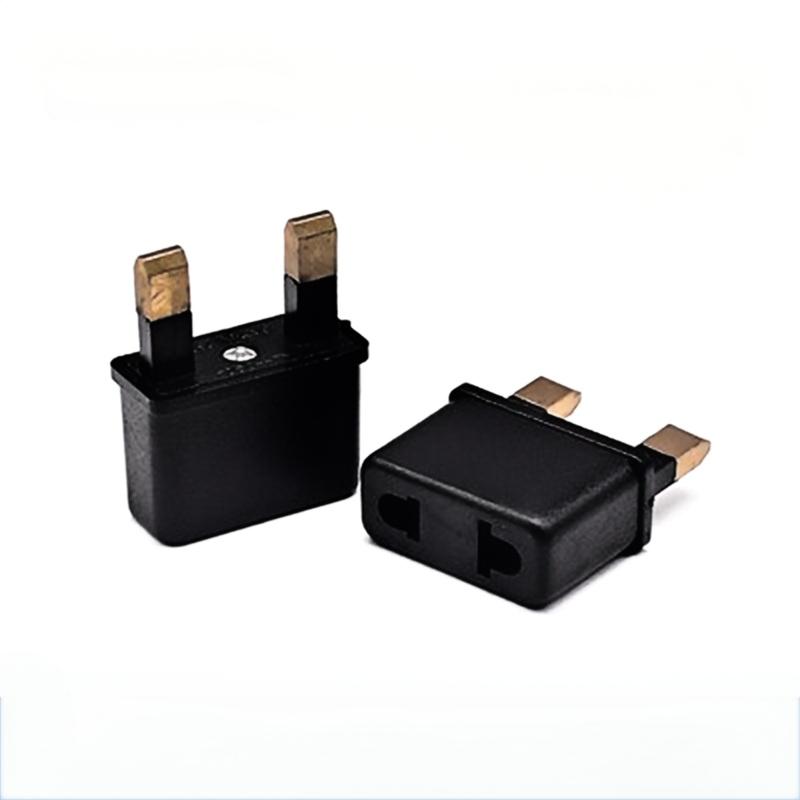 EU US UK AU Mini Dull Polish Power Plug Adapter Travel Plug Converter Outlet Wall Power Converter (Black)