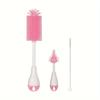 3 In 1 Silicone Milk Feeding Bottle Brushes Set, with Pacifier Straw Brush for Sippy Water Cup
