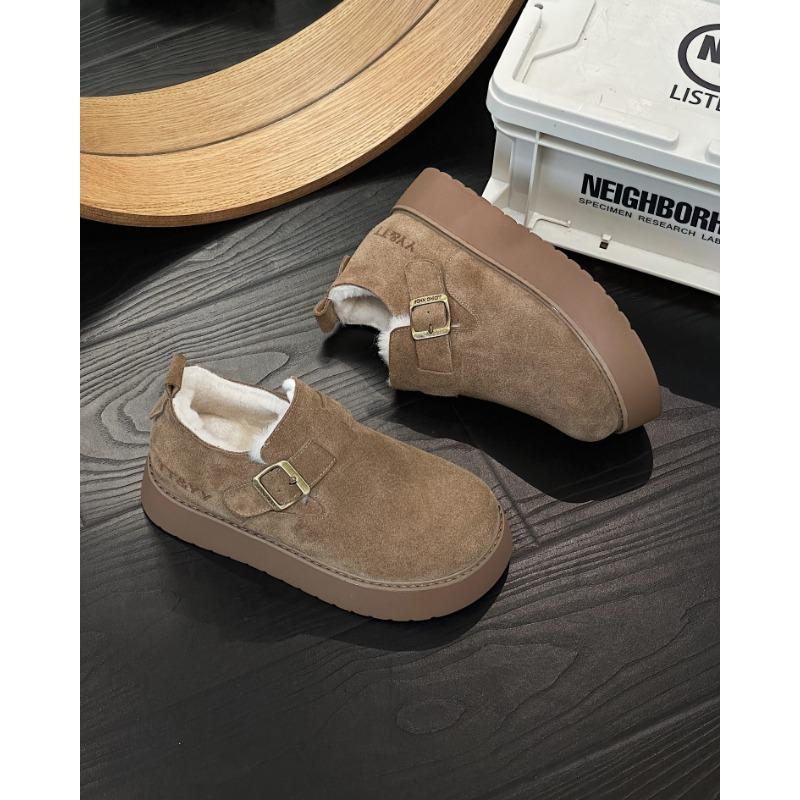 thick-soled women's muffin sole velvet warm all-inclusive cotton shoes snow boots new winter women's shoes winter shoes