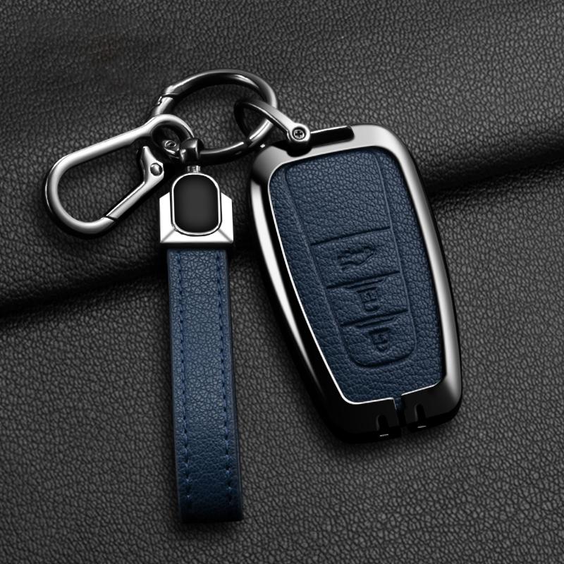 Metal Car Remote Key Case Cover For Toyota Corolla Hybrid 2021 Rav4 Camry Highlander Prius C-HR 2018 2019 2020 2022 Accessories
