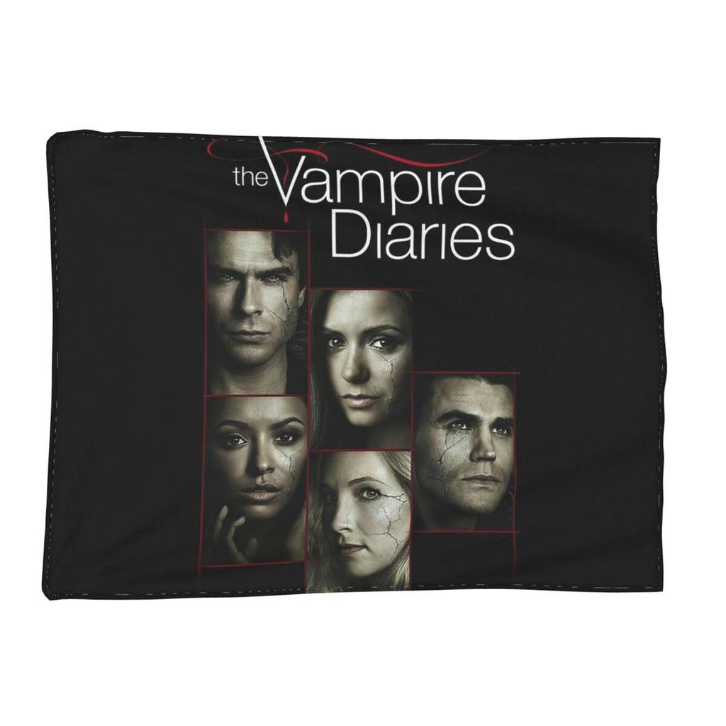 The Vampire Diaries Damon Salvatore Blanket Soft Warm Flannel Throw Blanket Bedding for Bed Living room Picnic Travel Home Couch