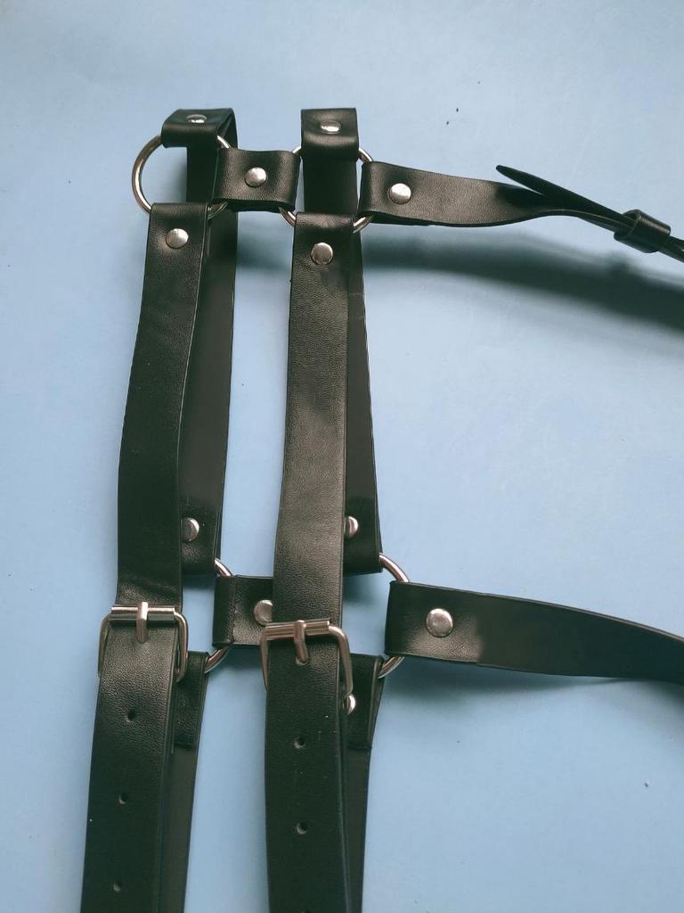 European & American Fashion Kpop Leather Harness Streetwear