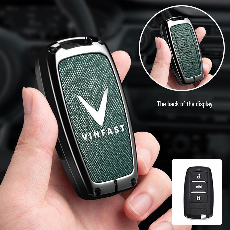 Vinfast Vietnam Car Key Case for Zhonghua V5/VF8 VF3/5/9 - Premium Bag with Buckle for Men