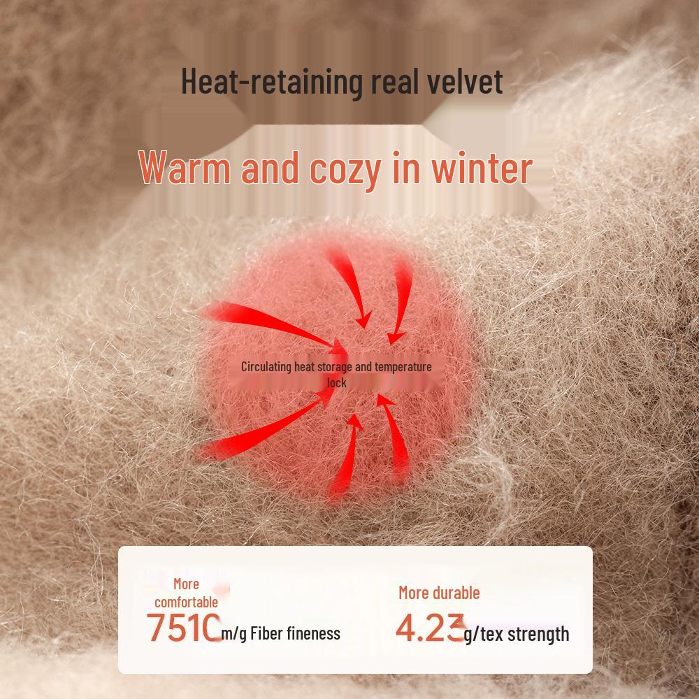 Men's Thick Fleece-Lined Winter Socks - Warm Cotton High Tube, Long Tube Style