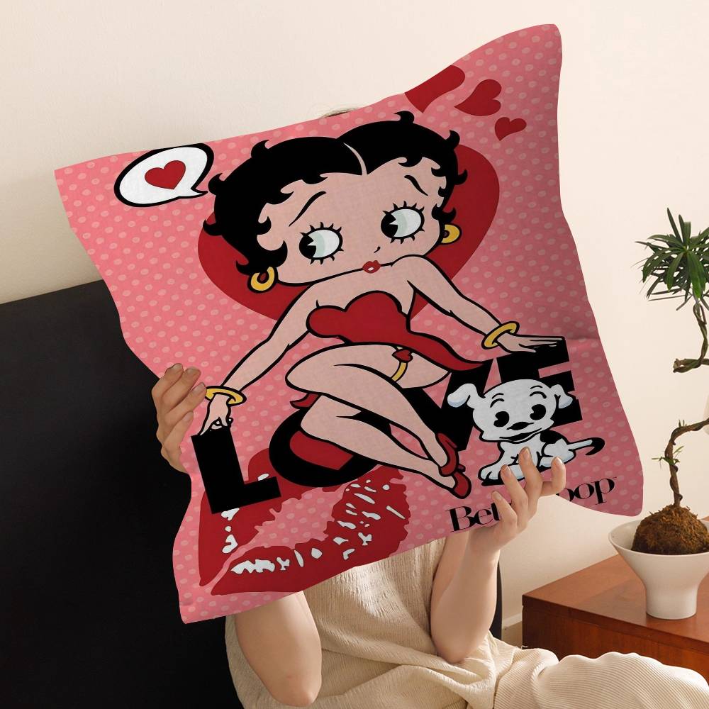B-Betty-Aranyos B-Boop Anime Párna Ajándék Otthoni Irodai Dekoráció Párna Hálószoba Kanapé Autó PárnahuzatPárnahuzat
