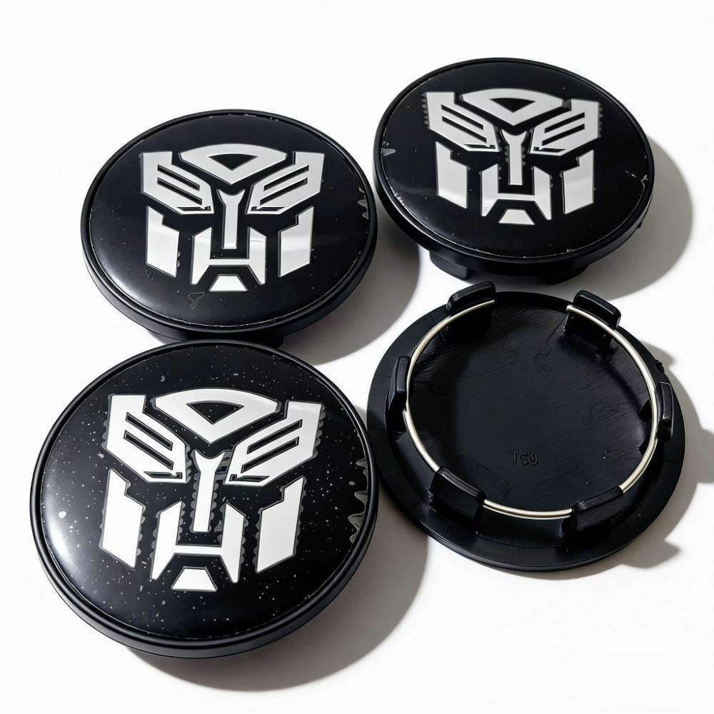 

4pcs Transformers Logo Badge Car Wheel Center Caps 69MM Clips 56MM Wheels Hub Dust Cap Rim Hubcaps Cover Replace Car Accessories Transformers Badge&69MM&4pcs T69 Wheel Cap