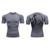 Cross Print Compression Shirt for Men Athletic Quick Dry Short Sleeve Tops Baselayer Christian Gym Workout Running T-shirts Tees