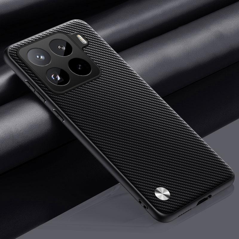 Luxury PU Leather Case For Xiaomi Mi 13 14 15 Pro Back Cover Matte Silicone Full Protection Phone Case For Xiaomi Mi 13 14 Ultra