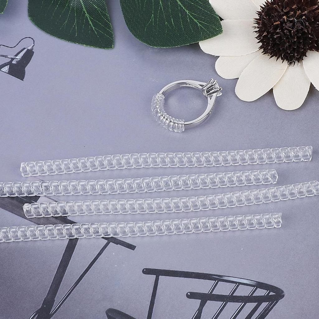 4Pcs/bag BP Spring Invisible Ring Adjustment Fine Round Wire Accessorie