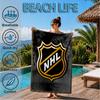 Nhl Hockey League Emblem Beach Towel, Super Soft Microfiber, Perfect Gift for Her/Him, Birthday, for Pool, Beach, Travel, Decor Beach Party