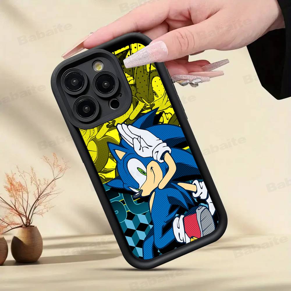 S-SonicS Anime Phone Case For IPhone 17 16 15 14 13 12 11 Pro Max Anti Drop Soft Cover