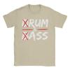 Unisexs Vintage Drum Amp Bass Rum Amp Ass Funny T Shirts  Pure Cotton Tops Cool Short Sleeve O Neck Tee Shirt Printed TShirts