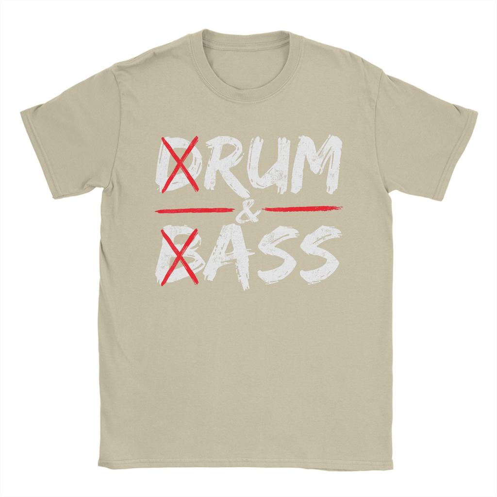 Unisexs Vintage Drum Amp Bass Rum Amp Ass Funny T Shirts Pure Cotton Tops Cool Short Sleeve O Neck Tee Shirt Printed TShirts