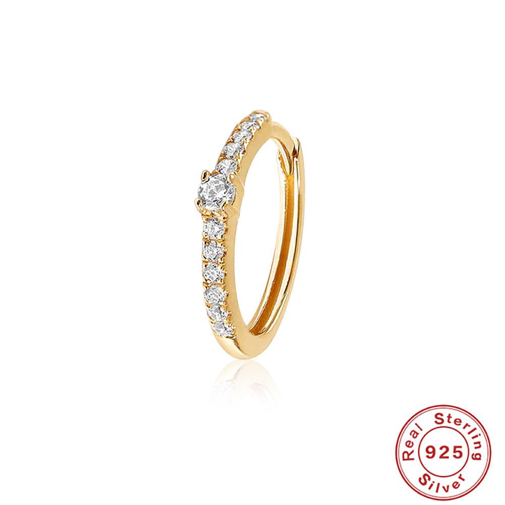 

Модные серьги Ins Wind S925 Sterling Silver Earbone Rings Простые классические универсальные серьги с бриллиантами Серьги Серьги женские 925 silver