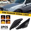 [DARK SMOKED] LED Side Marker Light Blinker Lamps Pair For BMW E70 E71 E72 F25
