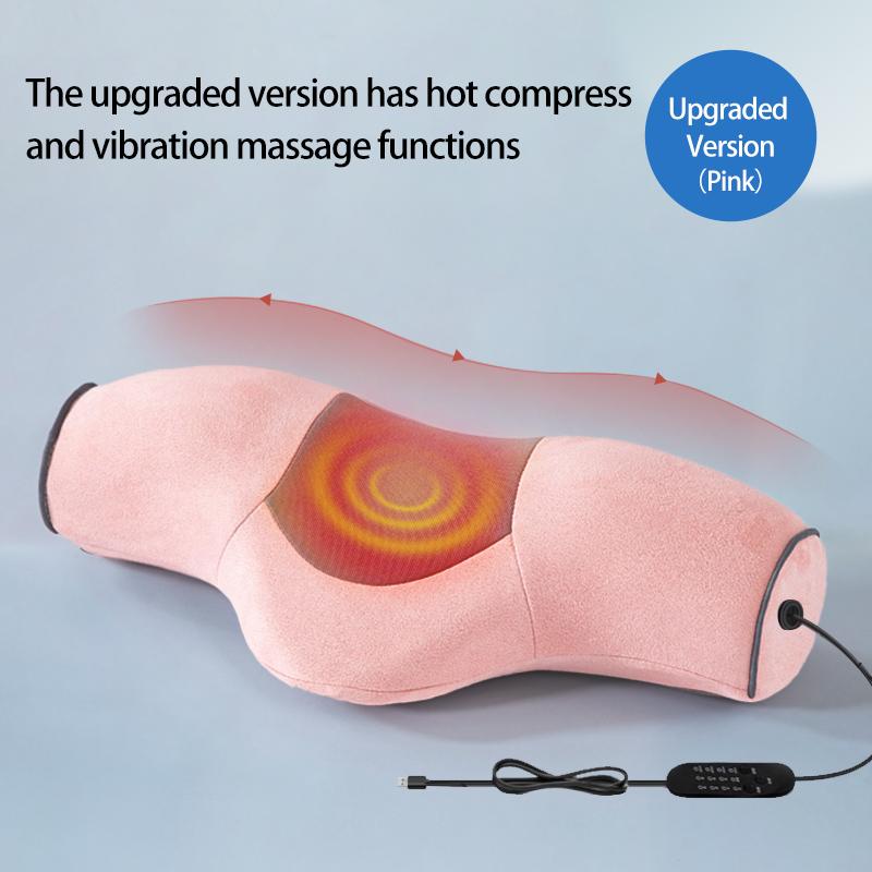 1pc Memory Foam Pillow, Slow Rebound cervical vertebra pillow Hot compress massage function Pillow Core For Anti-snoring Neck