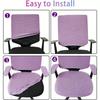 Solid Color Office Chair Covers Polyester Rotary Chair Protector  Gaming Chair