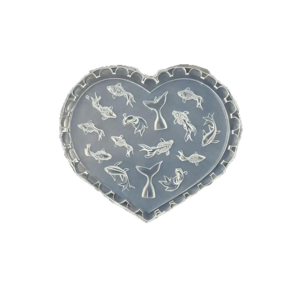 Nail Art Silicone Mold: Goldfish, Ghost, Skull, Snowflake & Cartoon Shapes