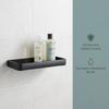 Black Storage Rack Space Aluminum Shower Shelf Sturdy Bathroom Organizer  Space Saving