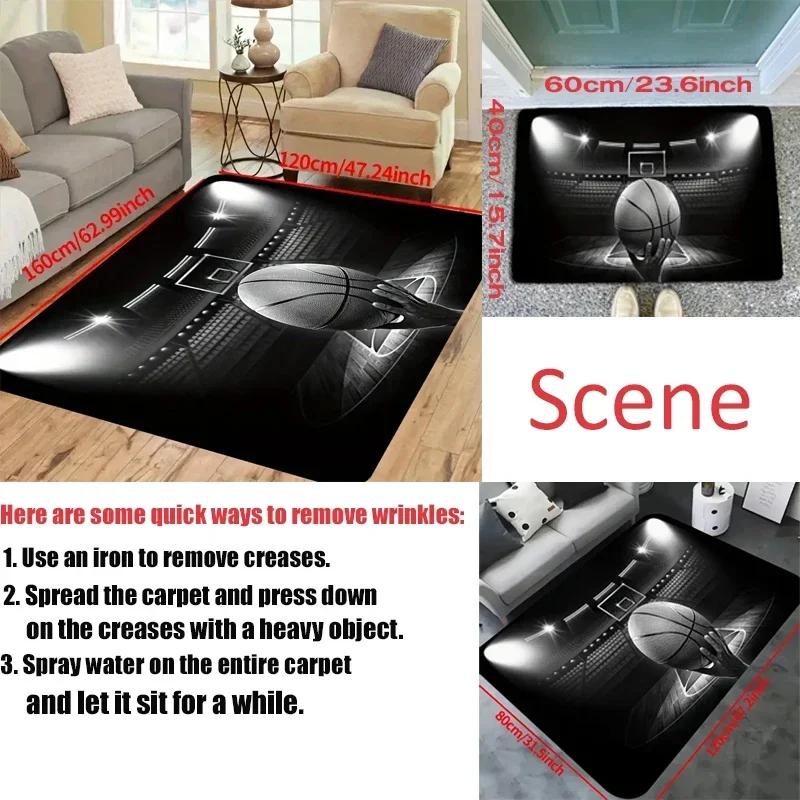 Alfombra Estampada de Olas Marinas para Decoración de Sala de Estar en Casa Felpudo Antideslizante para Dormitorio Mesita de Noche Alfombras para Área de Mesa de Café Felpudo para Baño