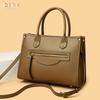 New first-layer cowhide simple and versatile design tote bag large-capacity portable messenger bag bag women