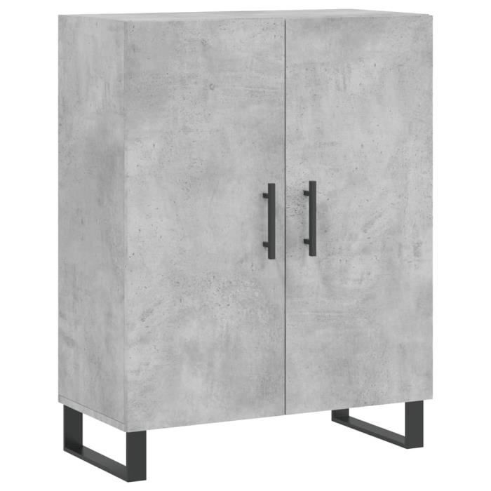 VidaXL Buffet Concrete Grey 69.5x34x90 Cm Engineered Wood 827752