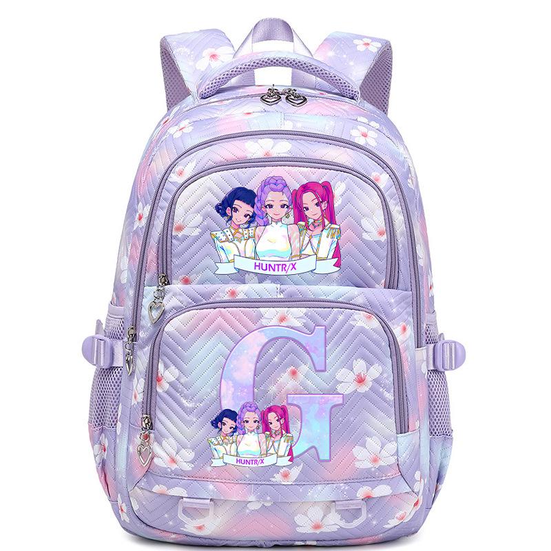 Kpop Anime Aufdruck 26 Buchstaben Rucksack Große Kapazität Mittelschüler Lässige Schultasche