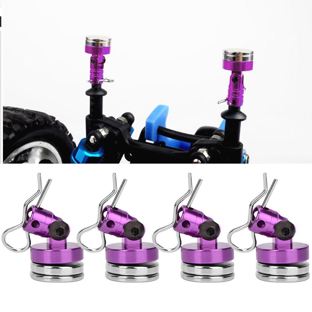 4PCS Magnetic Invisible Stealth Shell Column for  SCX10 4WD HSP 1 10 RC Car with Slotting