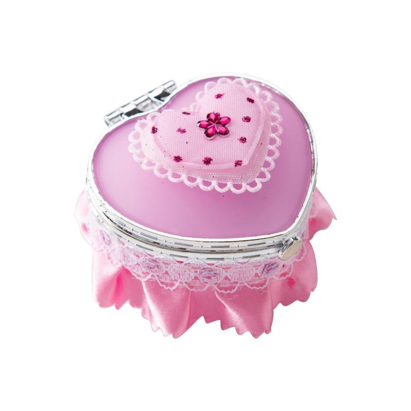 

Персиковое сердце, пластиковая мини-сердце в форме маленькой девочки, шкатулка для драгоценностей, коробка для хранения ювелирных изделий, ювелирные изделия, подарочная коробка на день Святого Валентина, розовая