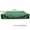 Square Green Garden Kids Sandbox Cover Small Garden Pond Cover Waterproof Sun Shade Cover for Outdoor Play Areas