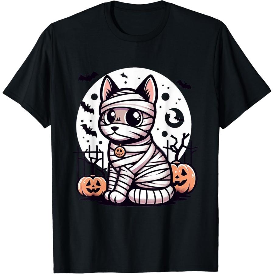 spooky Egyptian Mau mummy T-Shirt S