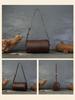 Bolso Cruzado Johnature de Cuero Genuino Casual Versátil Color Sólido Bolso Almohada Suave Piel de Vaca Bolsos de Hombro