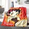 Custom Name Betty Boop Dance Party Party Blanket For Couch Bed Plush Cozy Fuzzy Blanket Super Soft Warm Blankets For Fall And Winter 09166