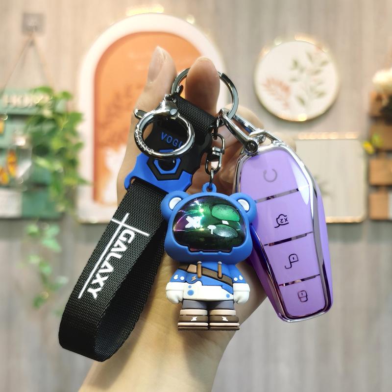 Car Key Cover for BYD Models: Qin Plus, DMI, Dolphin, Song Plus/Pro, Han EV, Tang, Yuan - Unisex