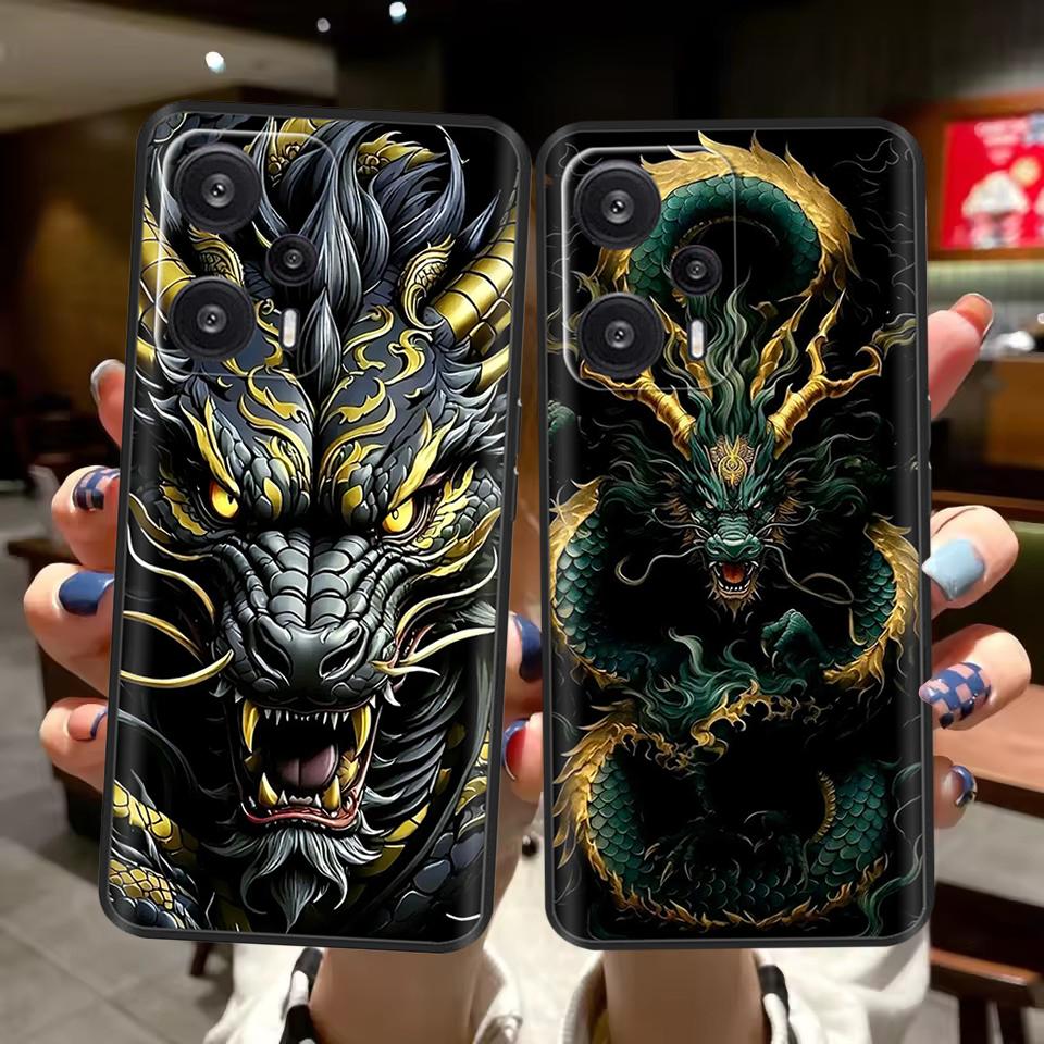 For Xiaomi Poco F5 Pro Case Painted Flower Back Cover Full Protection Soft Case for POCO F5 PocoF5 F5Pro Fundas Phone Casing