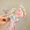 Lace Bow Flower Butterfly Headband Rhinestone Decor Lolita Headband Elegant Pearl Headband  Kids