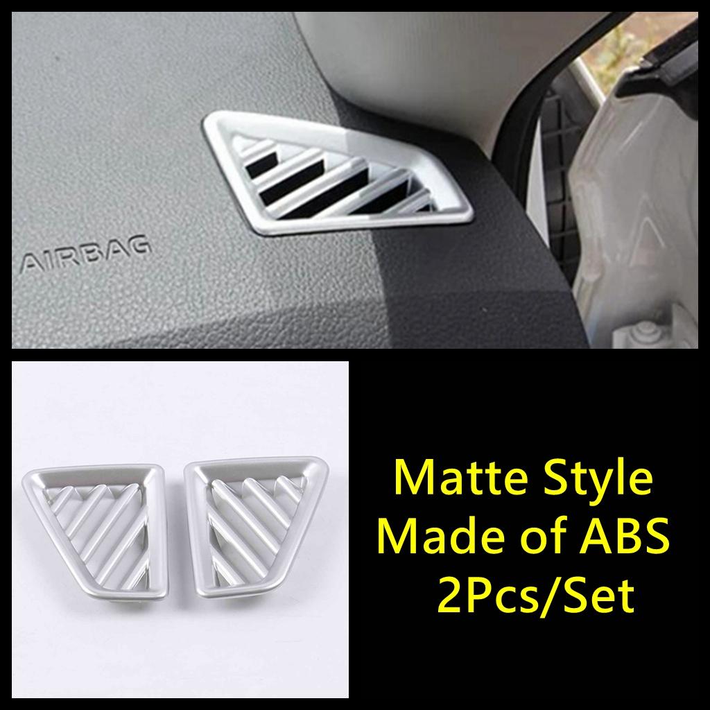 Auto Armaturenbrett Lüftung AC Klimaanlage Lüftungsauslass Rahmen Abdeckung Zierleiste Für Skoda Kodiaq 2017 - Edelstahl Zubehör Innenraum